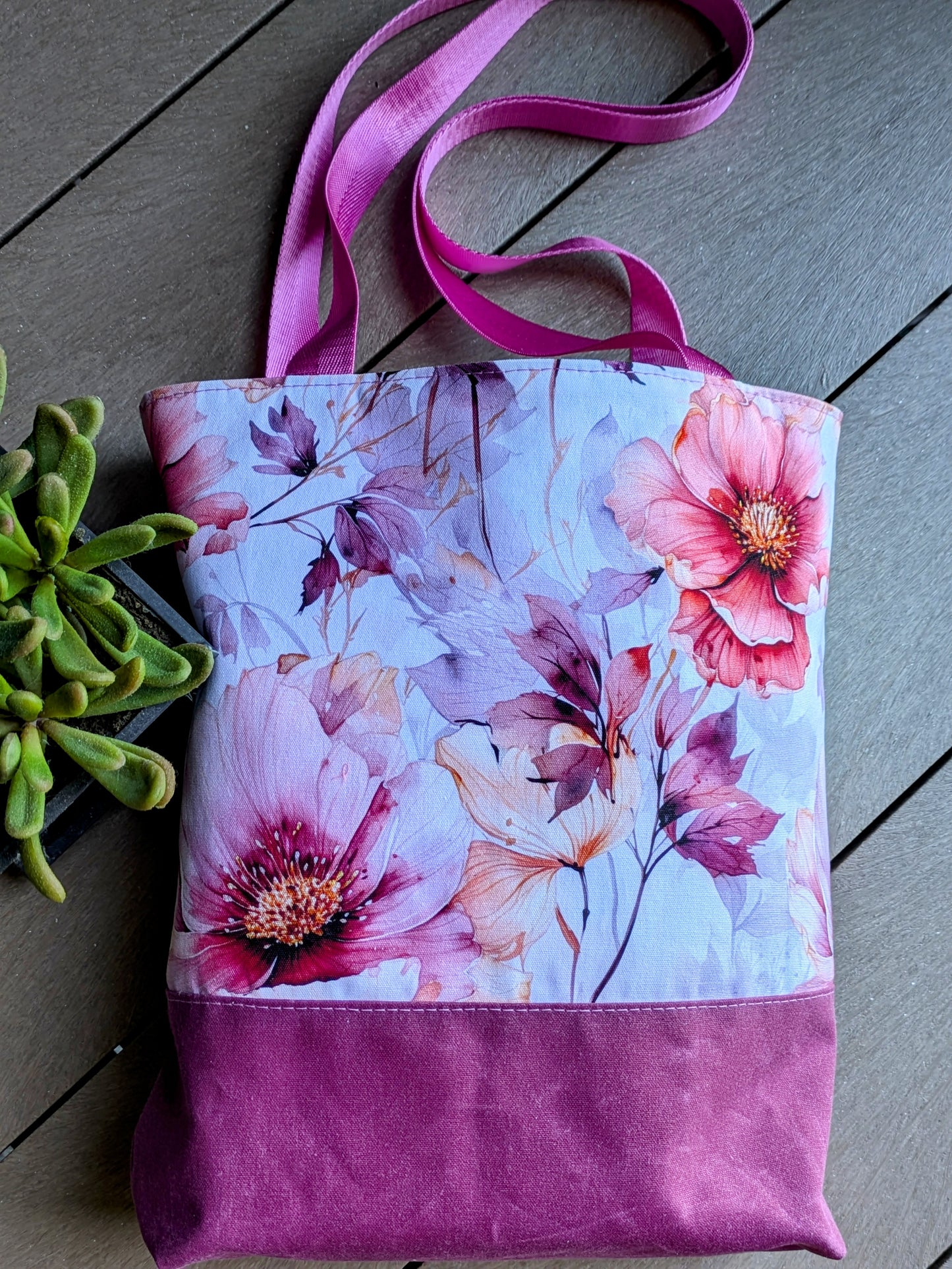 Fundamental Tote Bag sewing pattern, 3 styles, 2 sizes