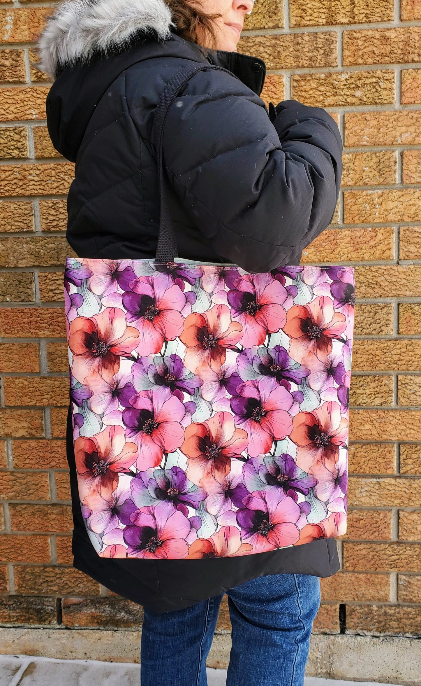 Fundamental Tote Bag sewing pattern, 3 styles, 2 sizes