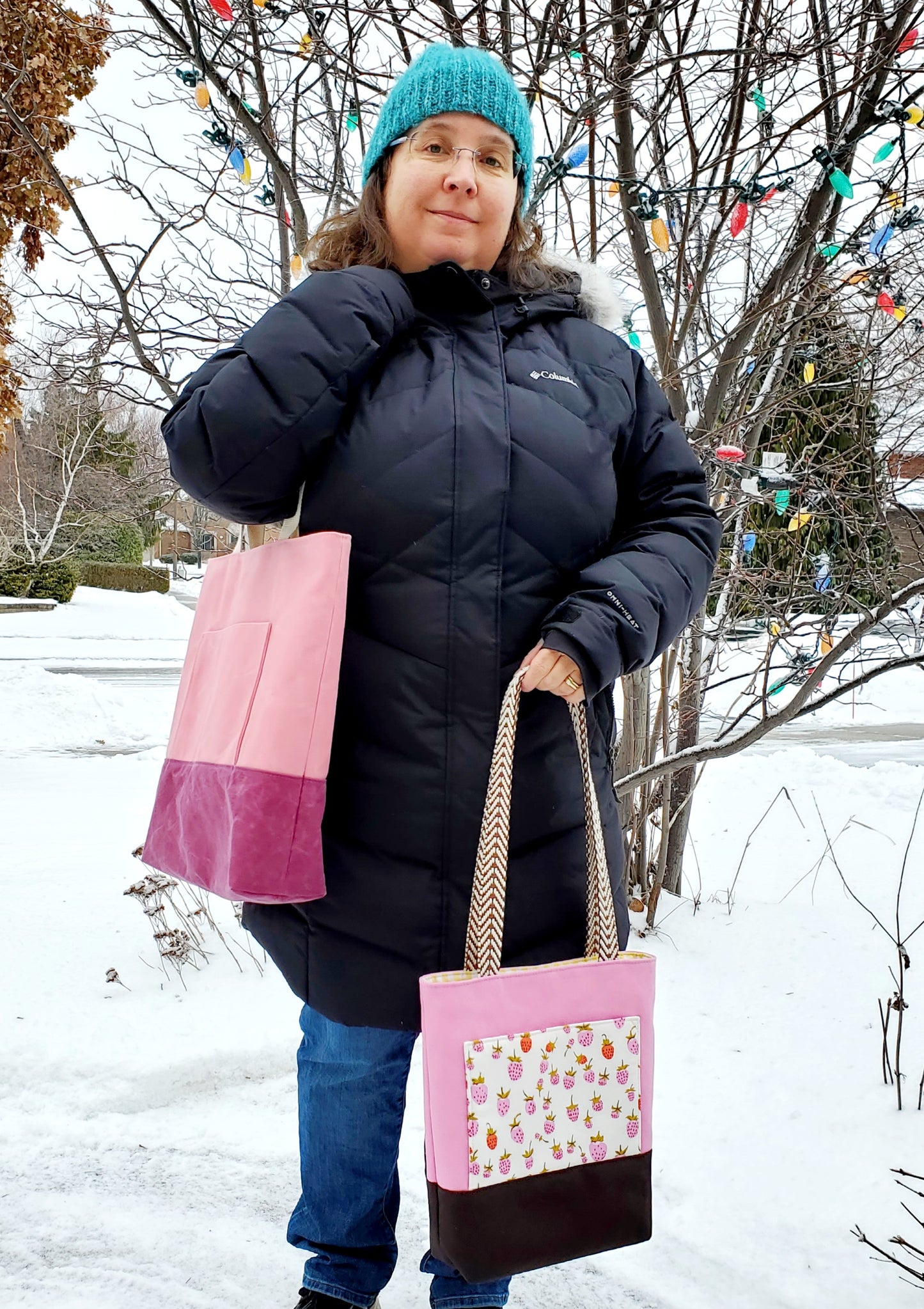 Fundamental Tote Bag sewing pattern, 3 styles, 2 sizes