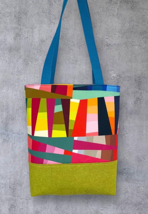 Fundamental Tote Bag sewing pattern, 3 styles, 2 sizes