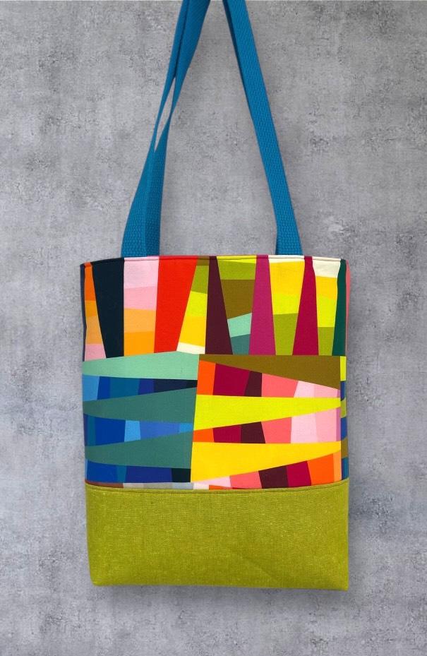 Fundamental Tote Bag sewing pattern, 3 styles, 2 sizes