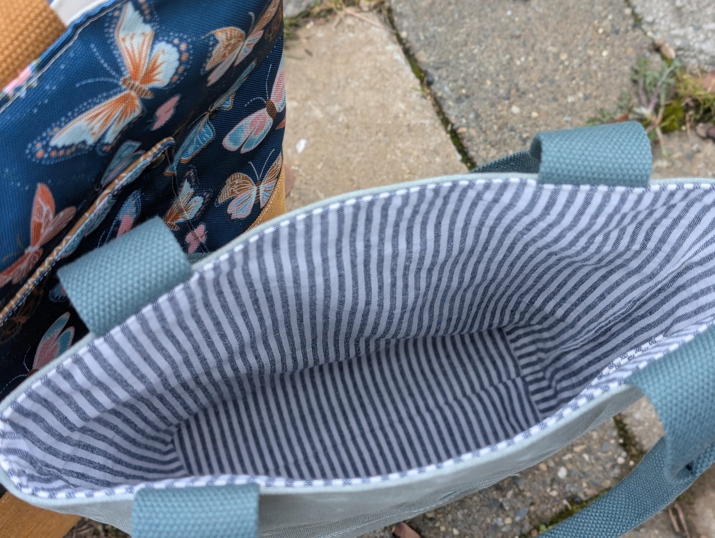 Fundamental Tote Bag sewing pattern, 3 styles, 2 sizes