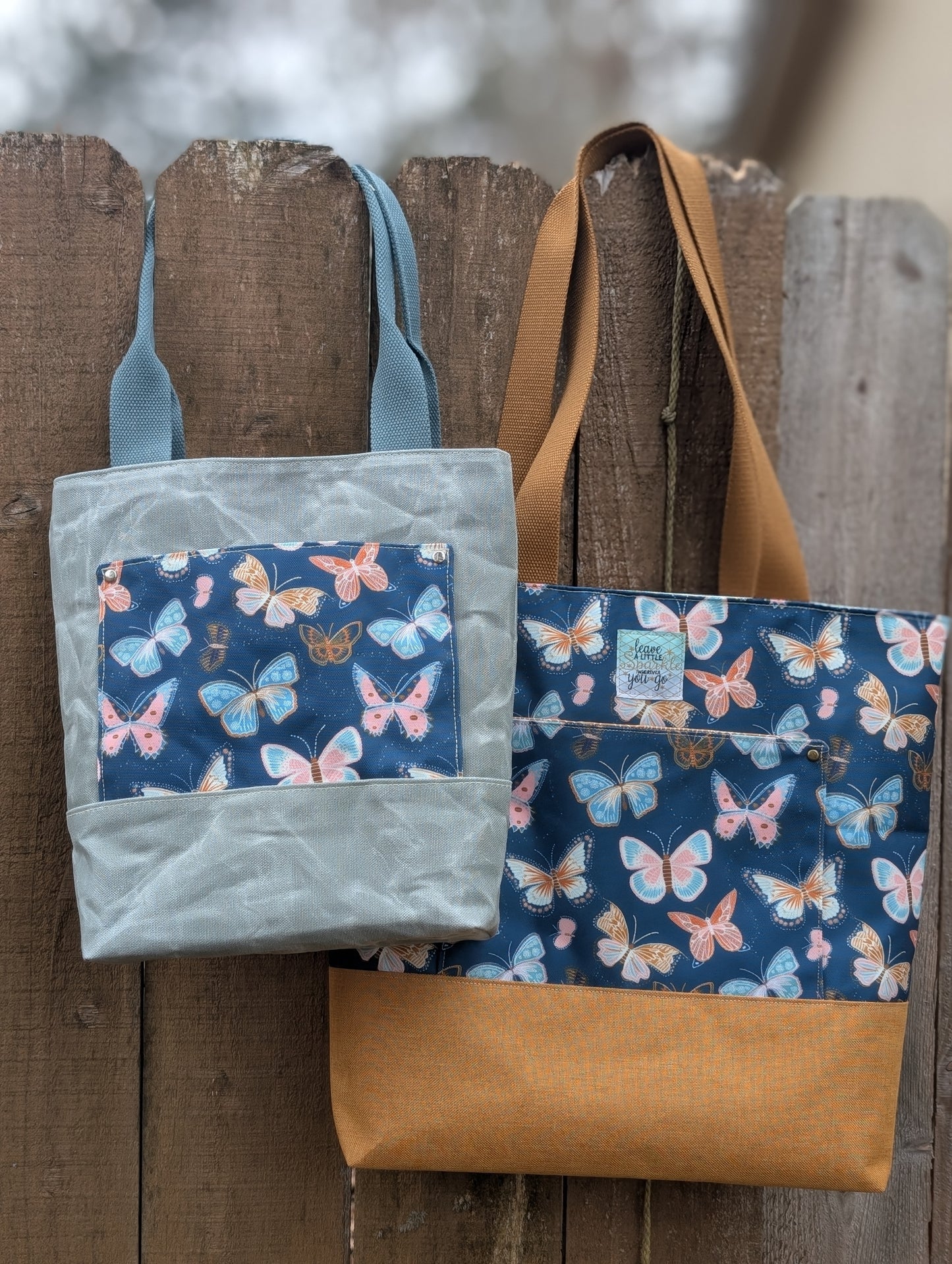 Fundamental Tote Bag sewing pattern, 3 styles, 2 sizes