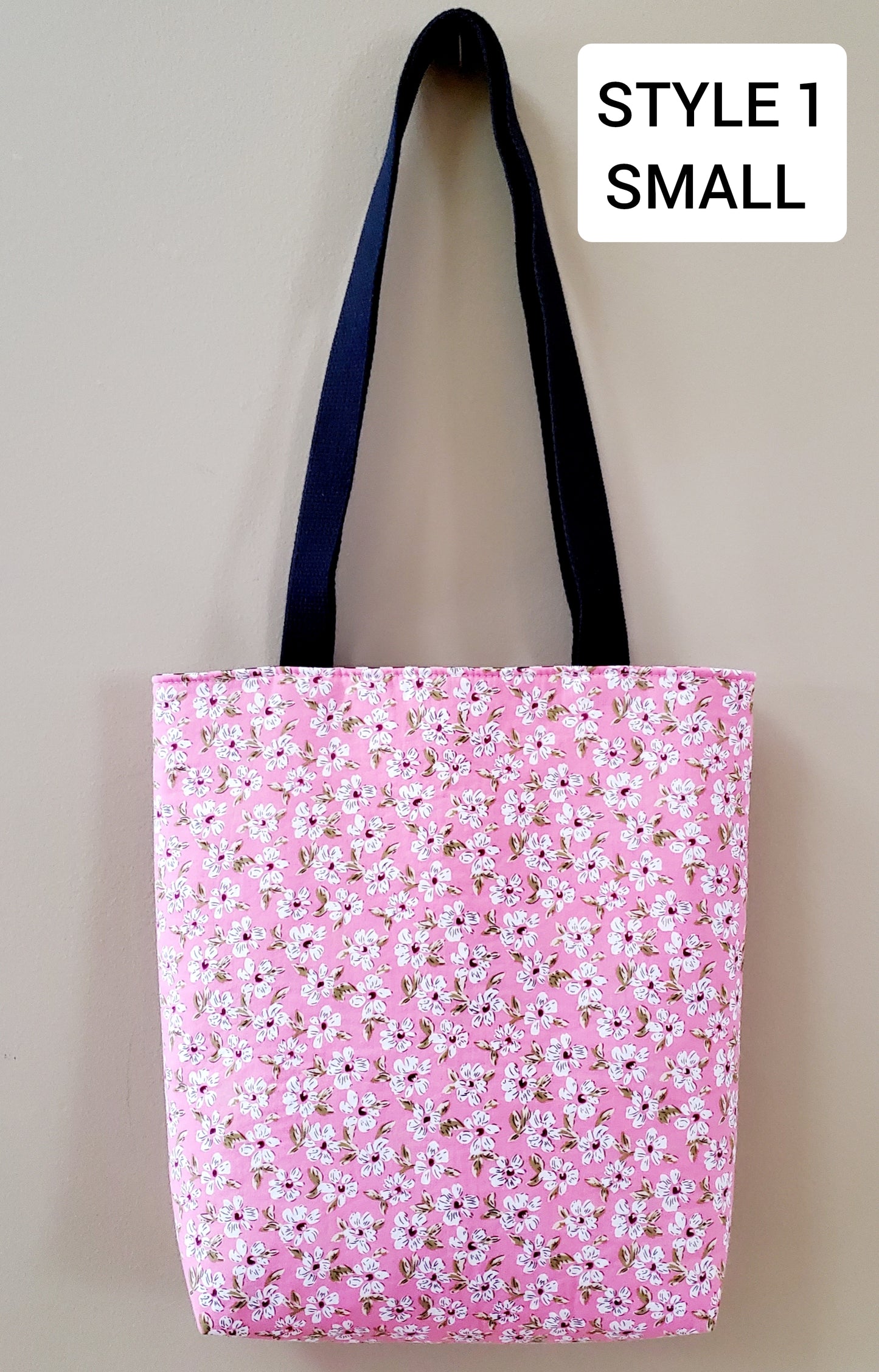 Fundamental Tote Bag sewing pattern, 3 styles, 2 sizes