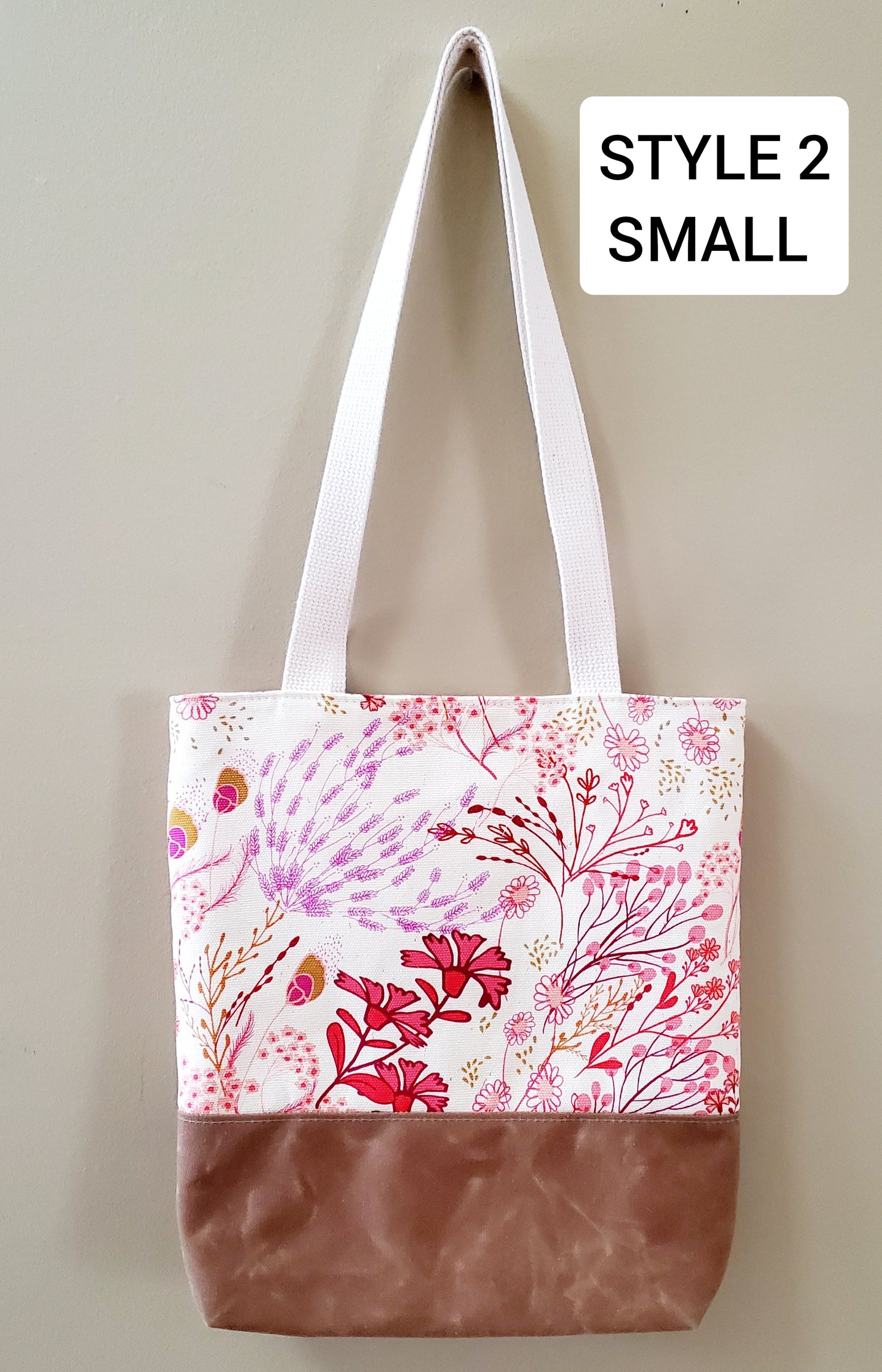 Fundamental Tote Bag sewing pattern, 3 styles, 2 sizes