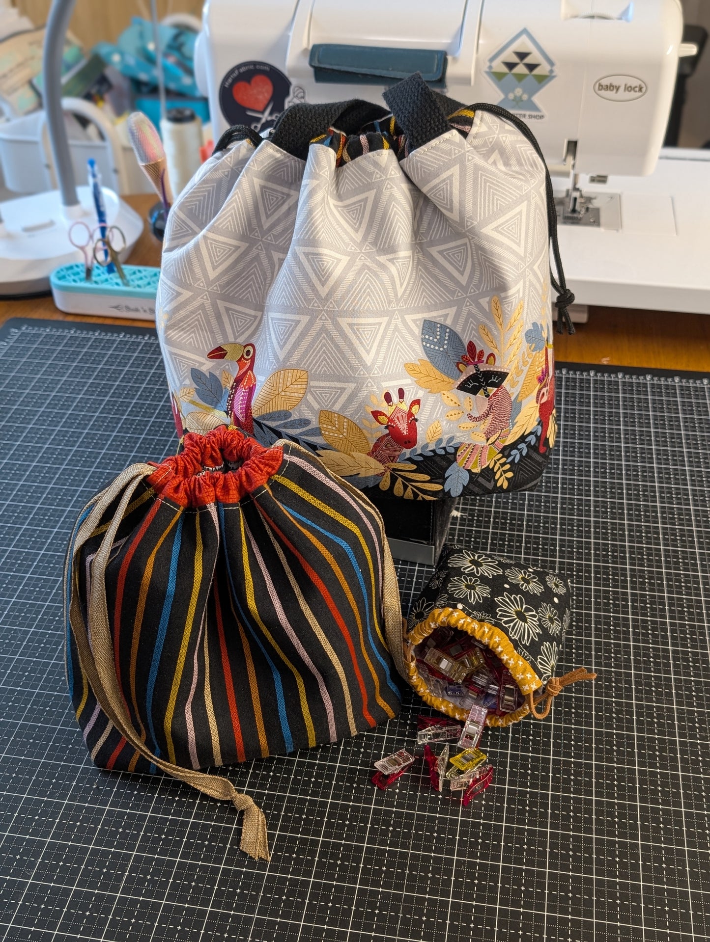 Fundamental Drawstring Bag and Project Bag Pattern