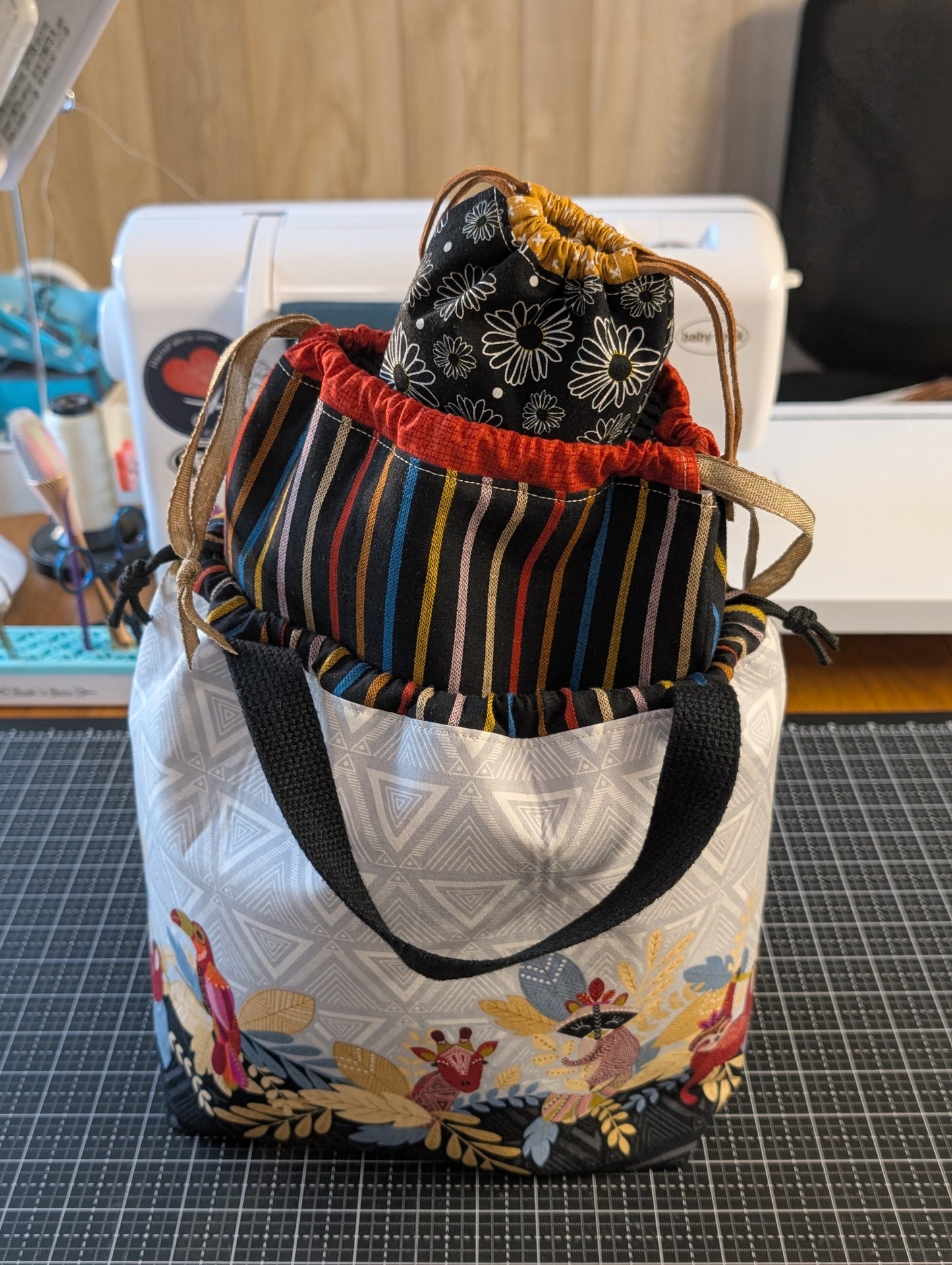 Fundamental Drawstring Bag and Project Bag Pattern