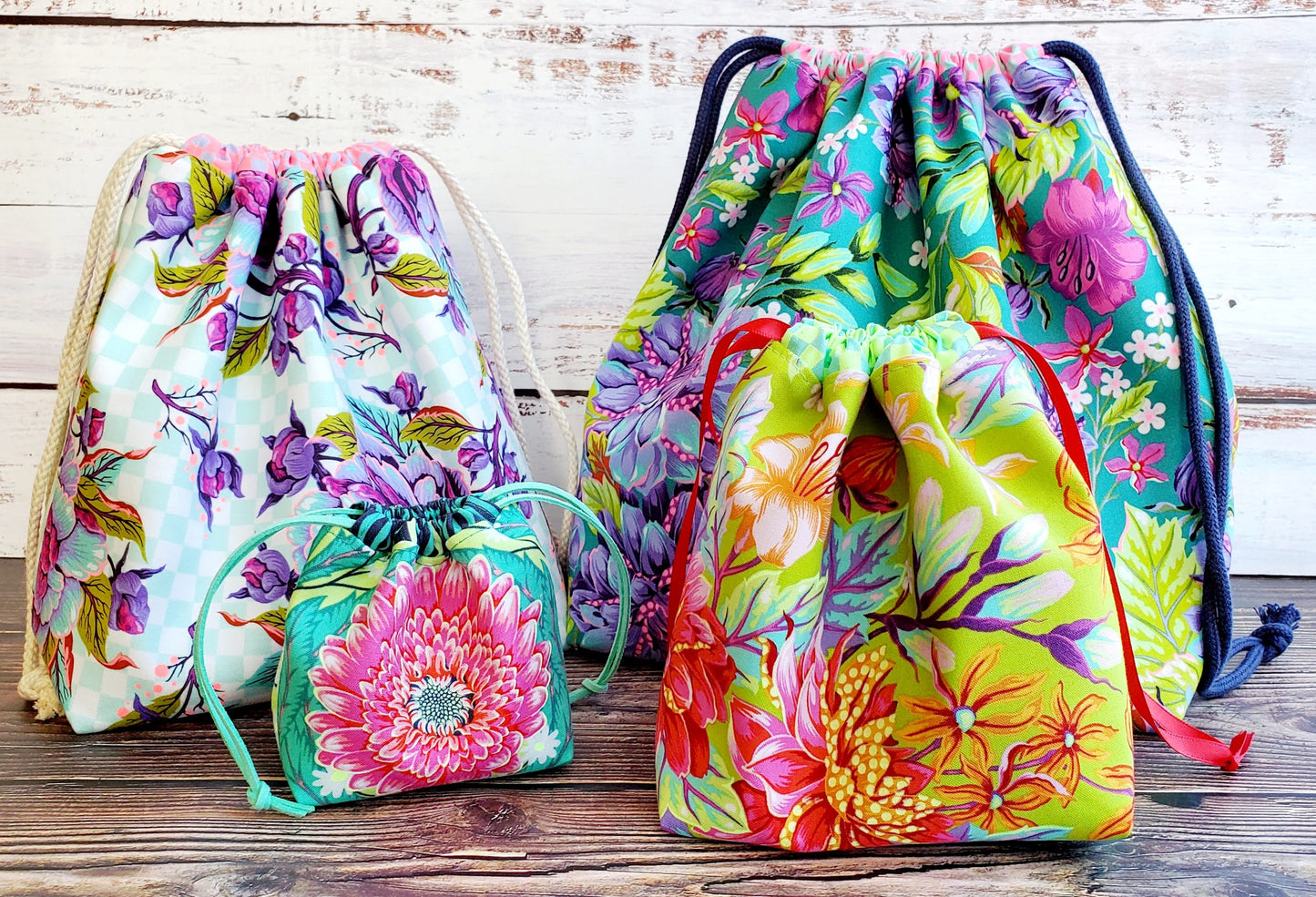 Fundamental Drawstring Bag and Project Bag Pattern