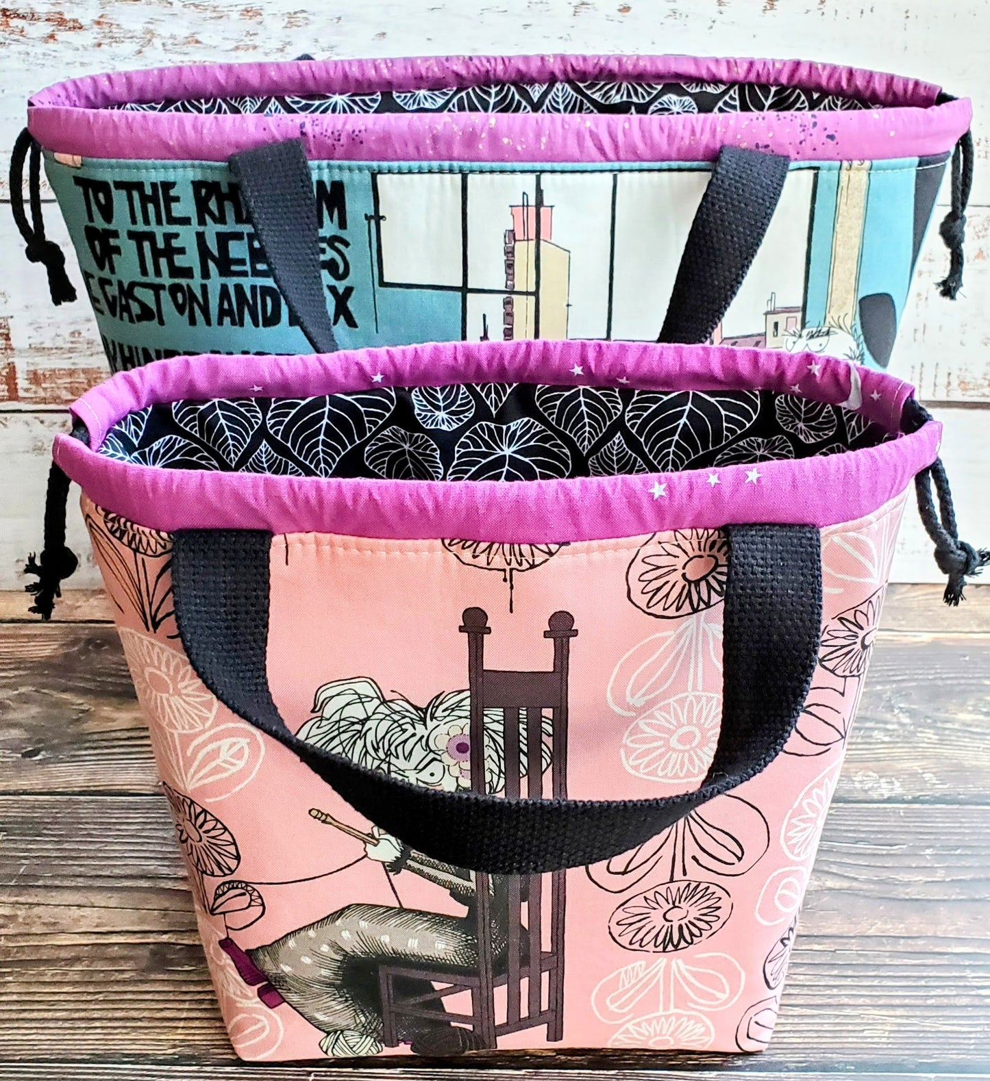 Fundamental Drawstring Bag and Project Bag Pattern