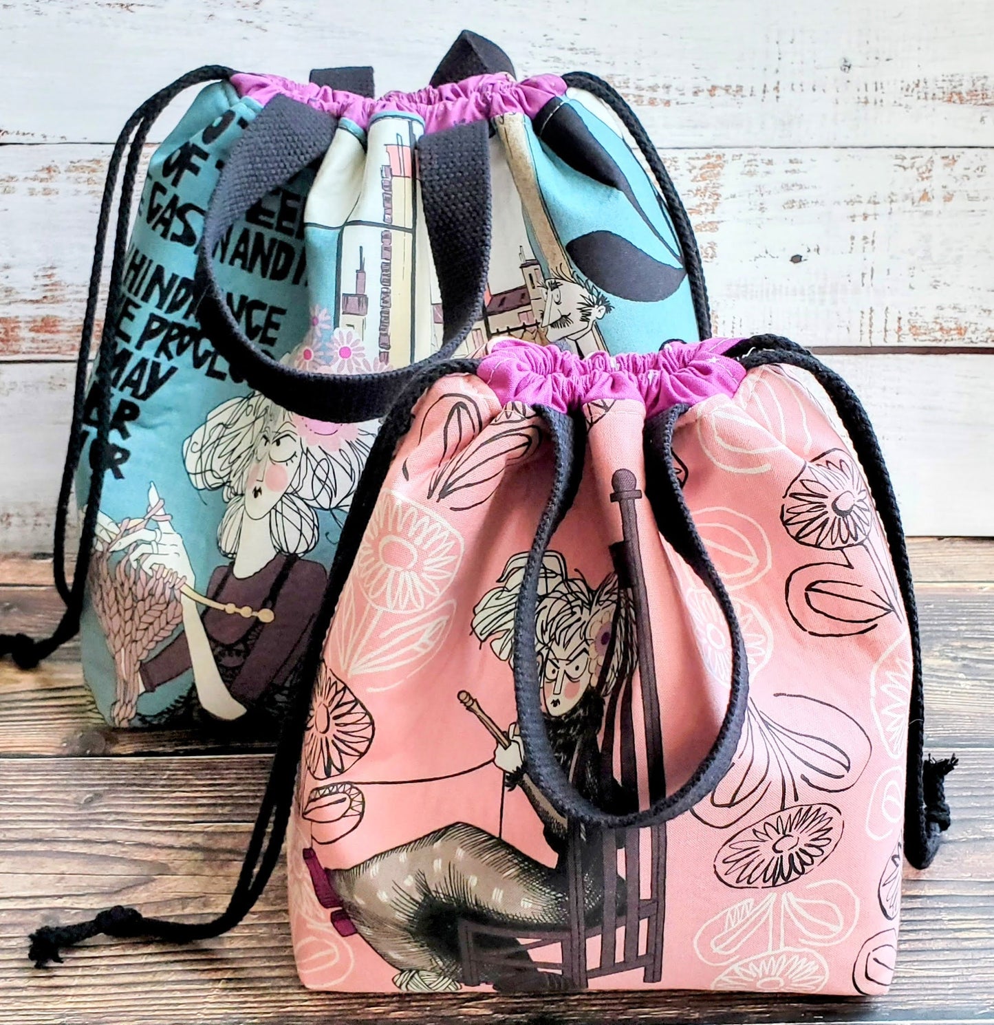 Fundamental Drawstring Bag and Project Bag Pattern