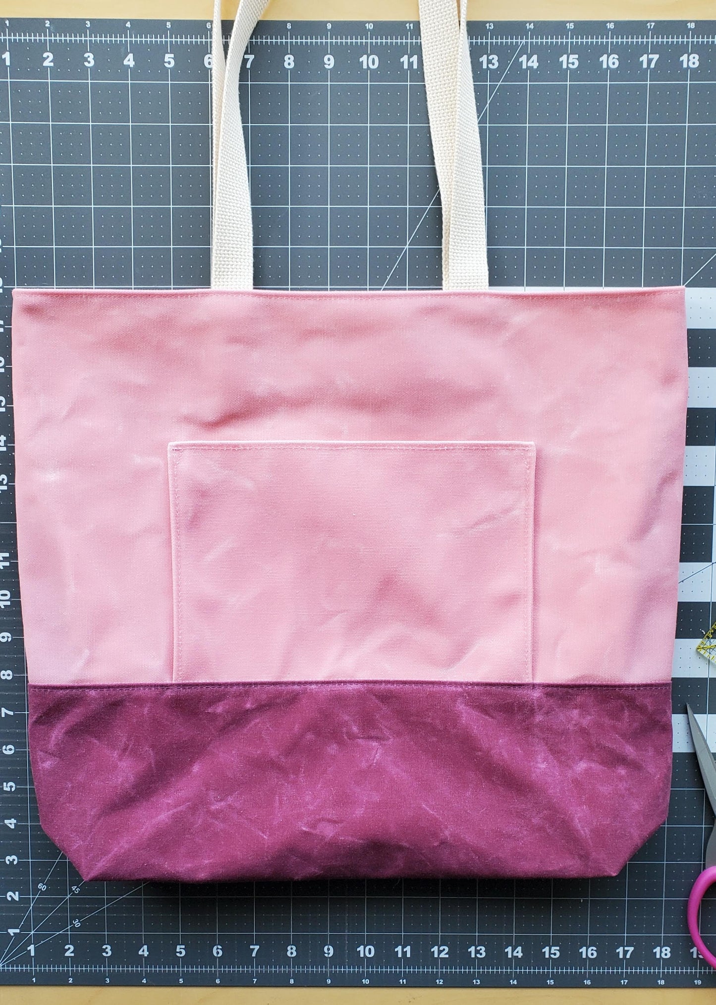 Fundamental Tote Bag sewing pattern, 3 styles, 2 sizes