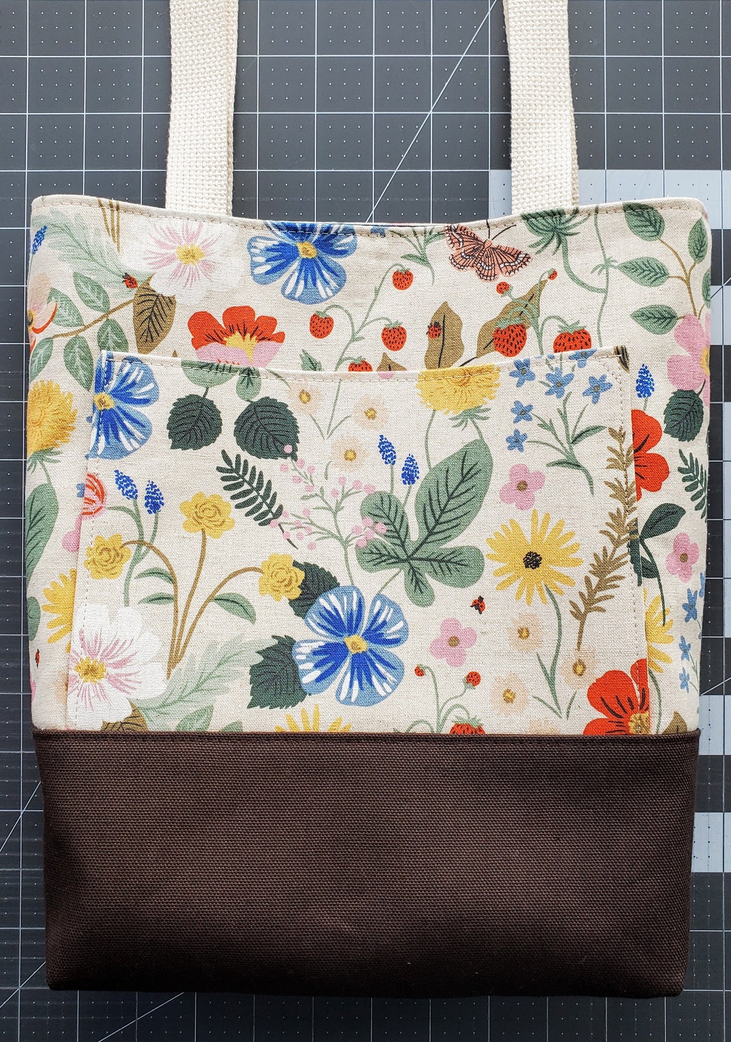 Fundamental Tote Bag sewing pattern, 3 styles, 2 sizes