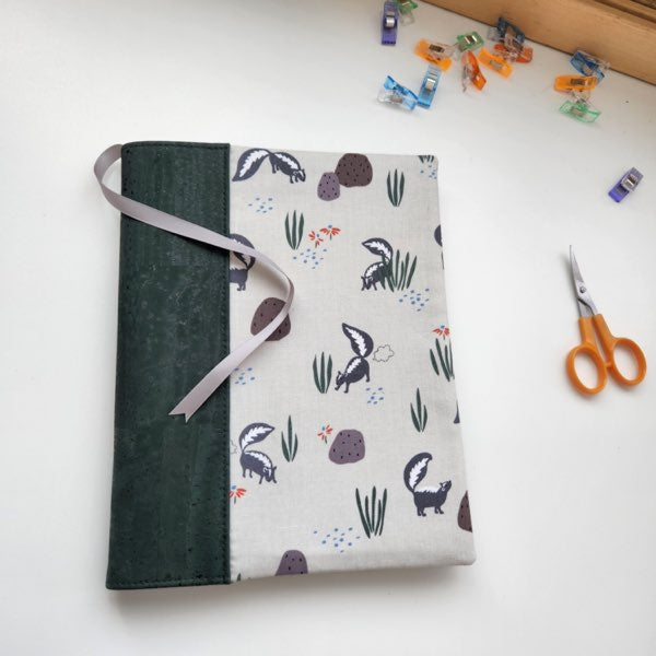 Anais Book Cover, 3 sizes and custom size, Beginner-friendly sewing pattern