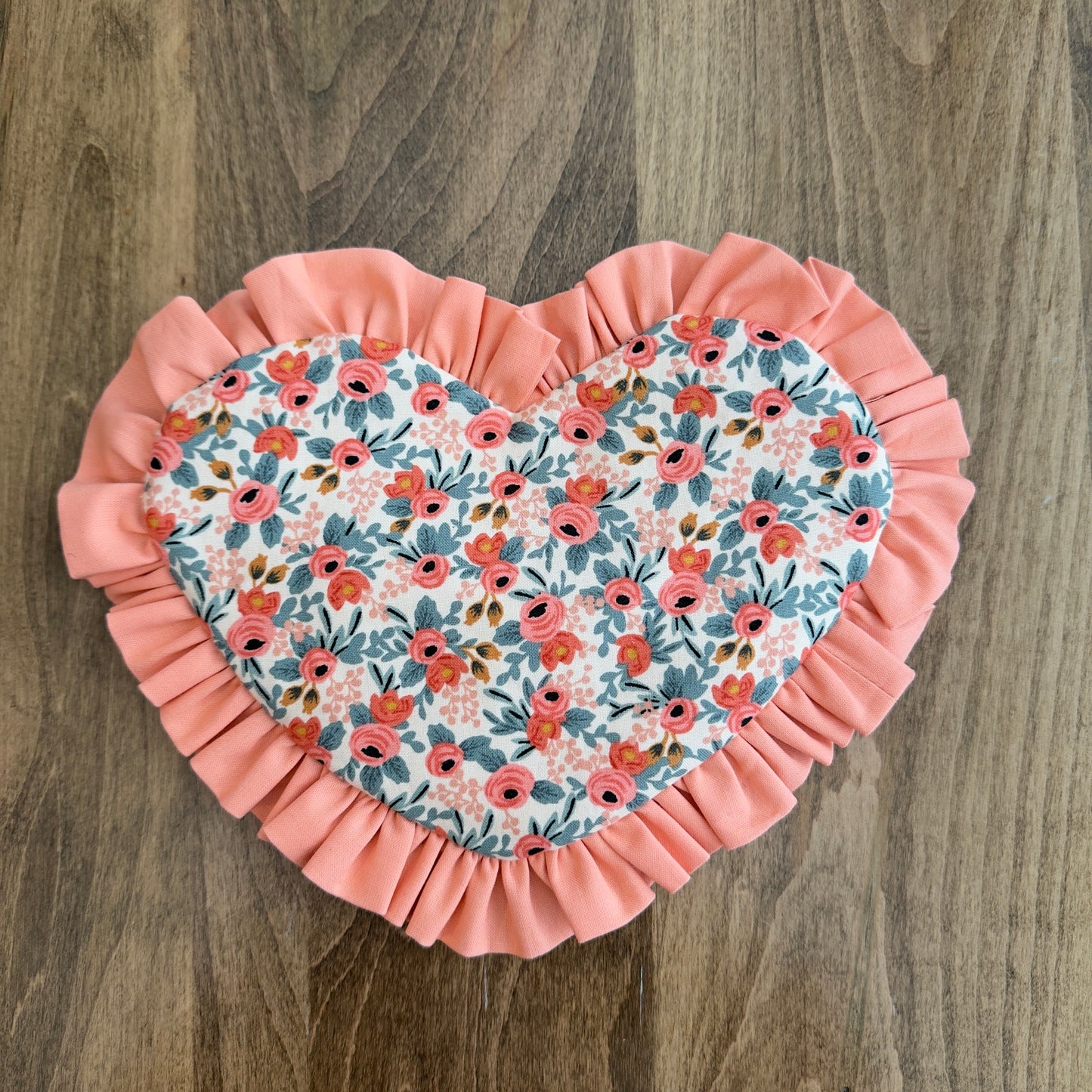 Ruffle Heart Zipper Pouch Sewing Pattern