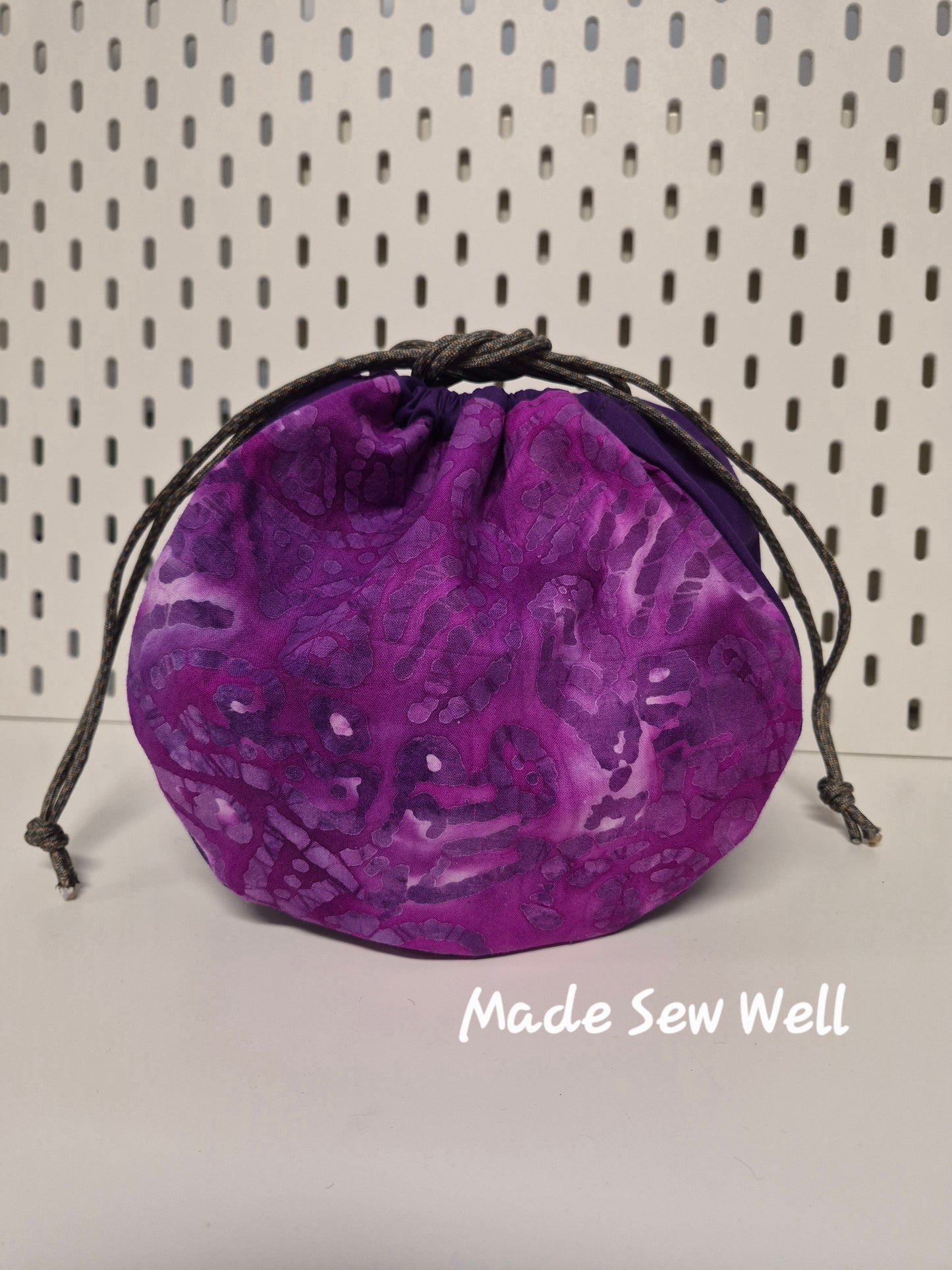 Saori Drawstring Pouch PDF sewing pattern + video tutorial: 3 sizes