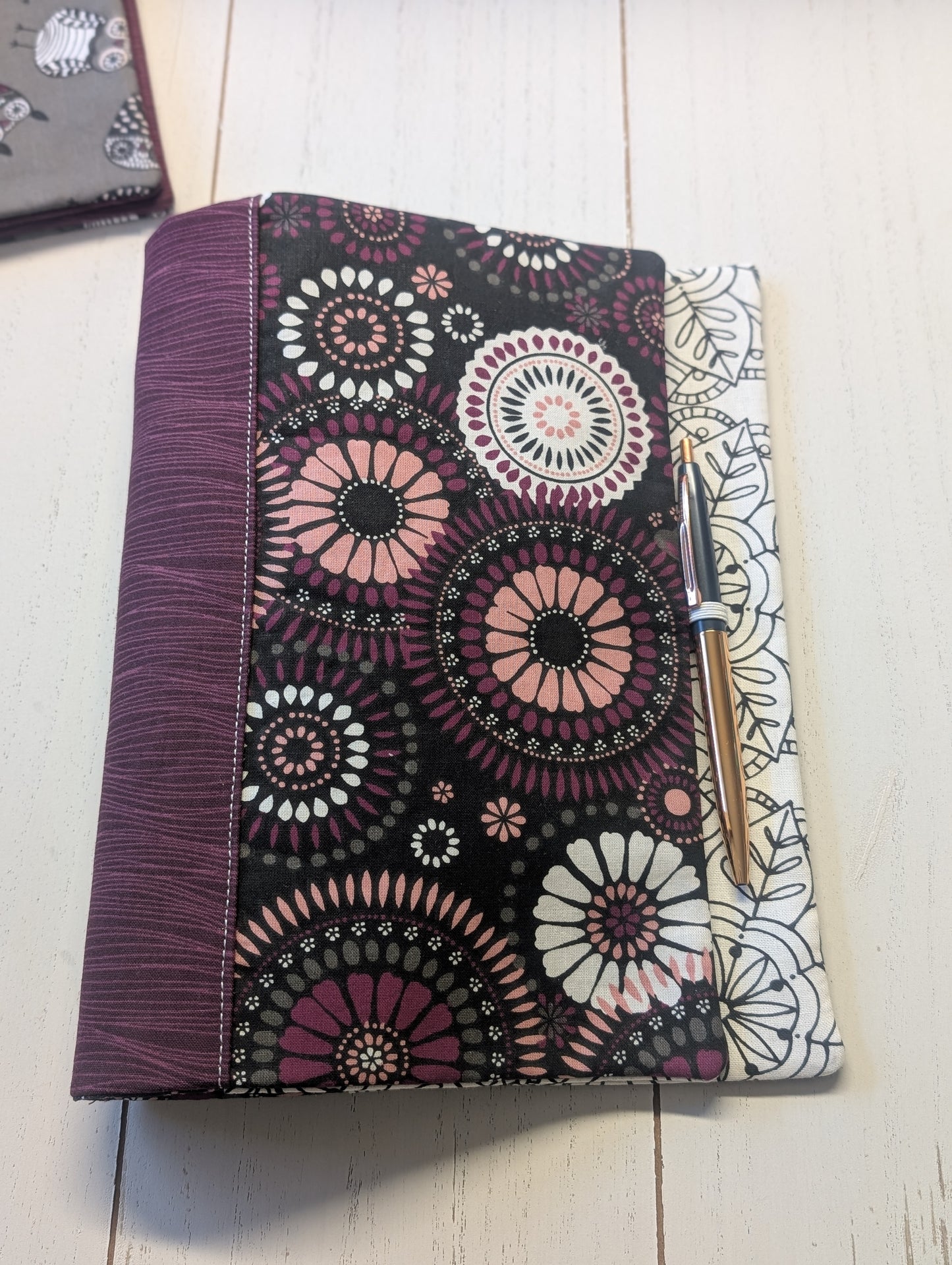 Anais Book Cover, 3 sizes and custom size, Beginner-friendly sewing pattern