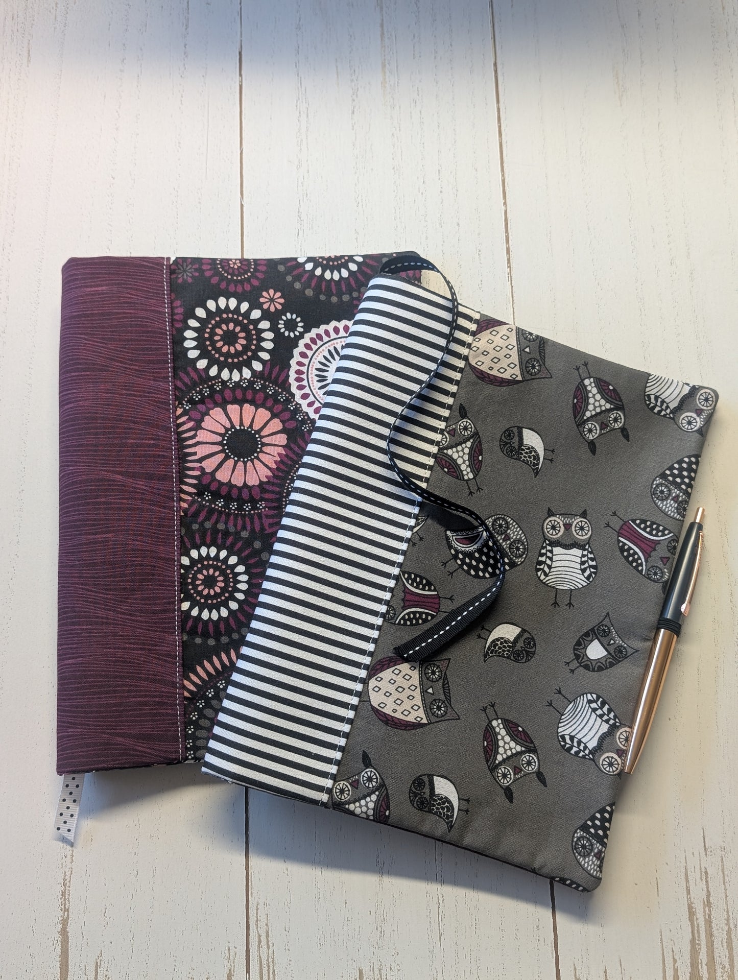 Anais Book Cover, 3 sizes and custom size, Beginner-friendly sewing pattern
