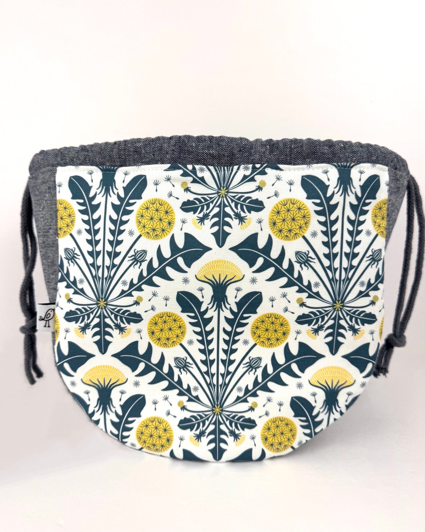 Saori Drawstring Pouch PDF sewing pattern + video tutorial: 3 sizes