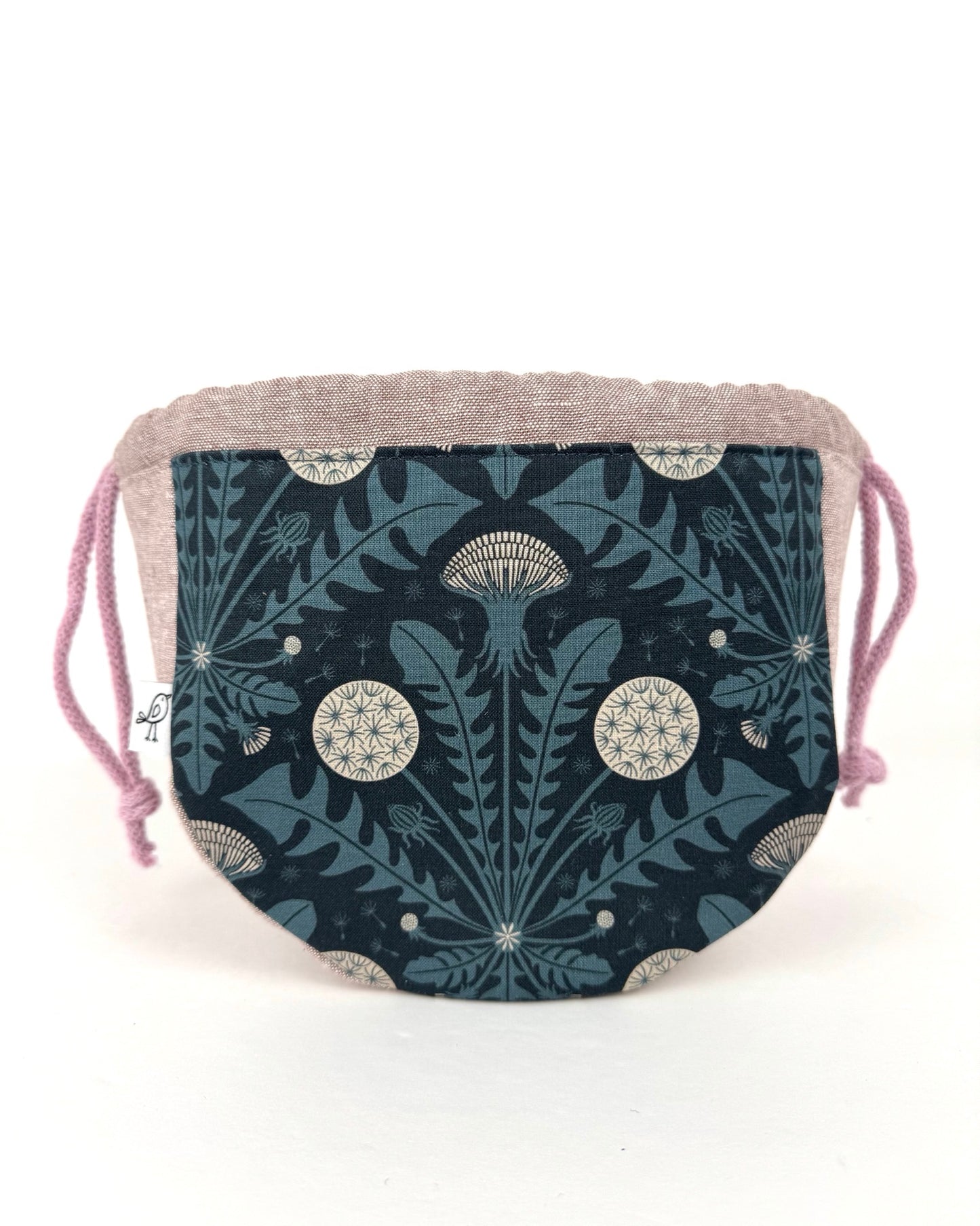 Saori Drawstring Pouch PDF sewing pattern + video tutorial: 3 sizes