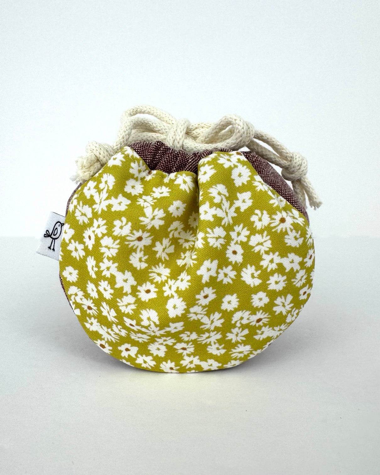 Saori Drawstring Pouch PDF sewing pattern + video tutorial: 3 sizes