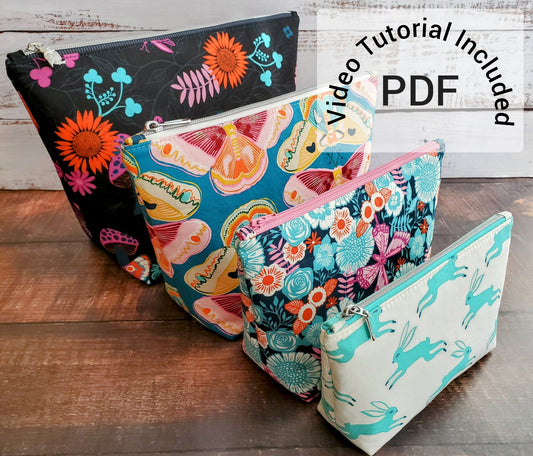 Fundamental Zipper Pouch PDF sewing pattern