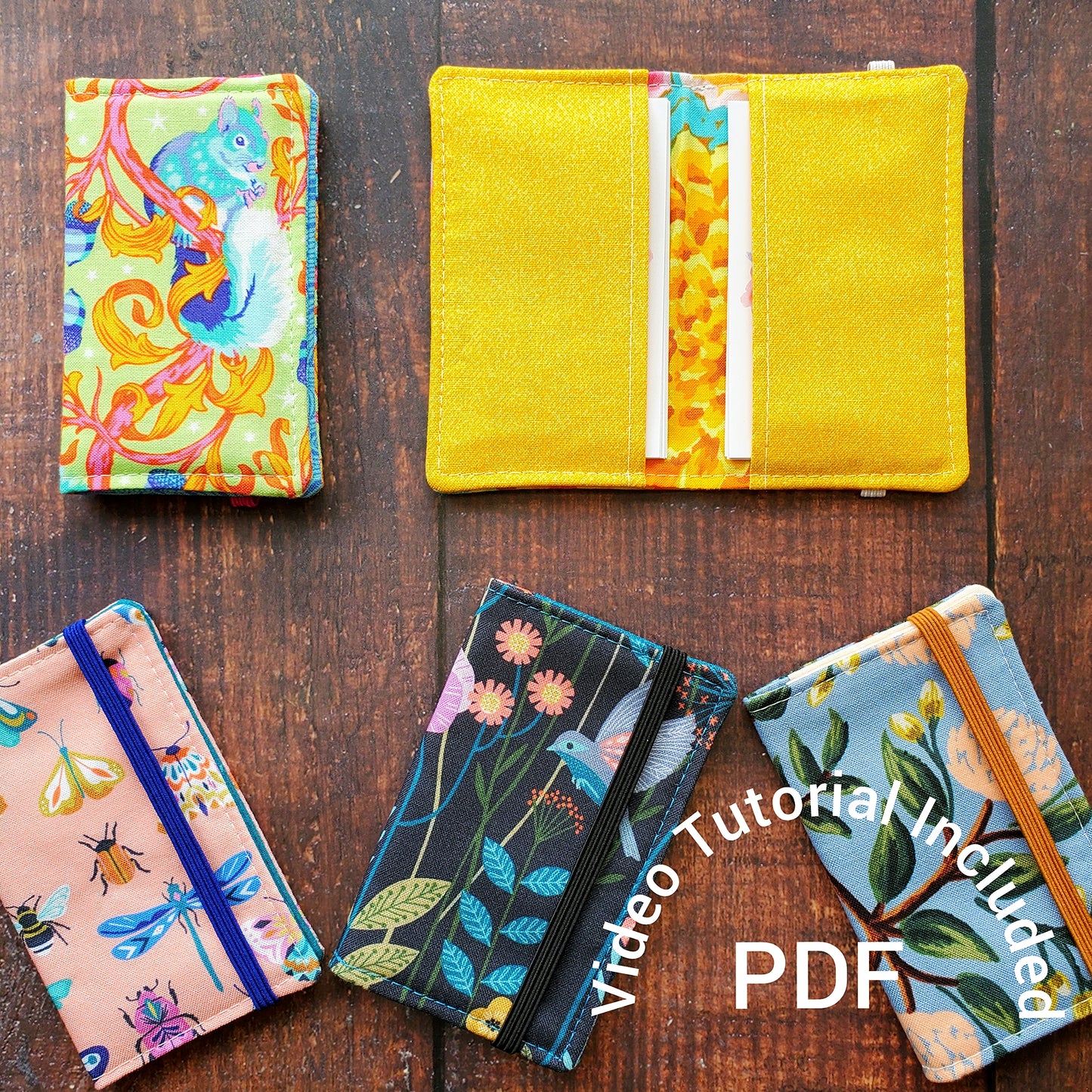Logan Card Holder PDF sewing pattern + Video Tutorial