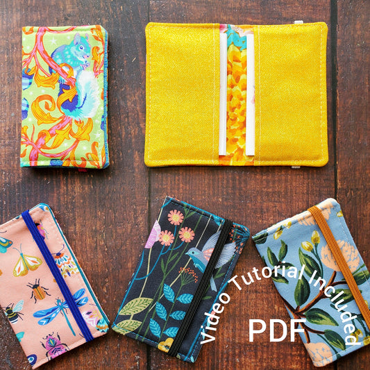 Logan Card Holder PDF sewing pattern + Video Tutorial