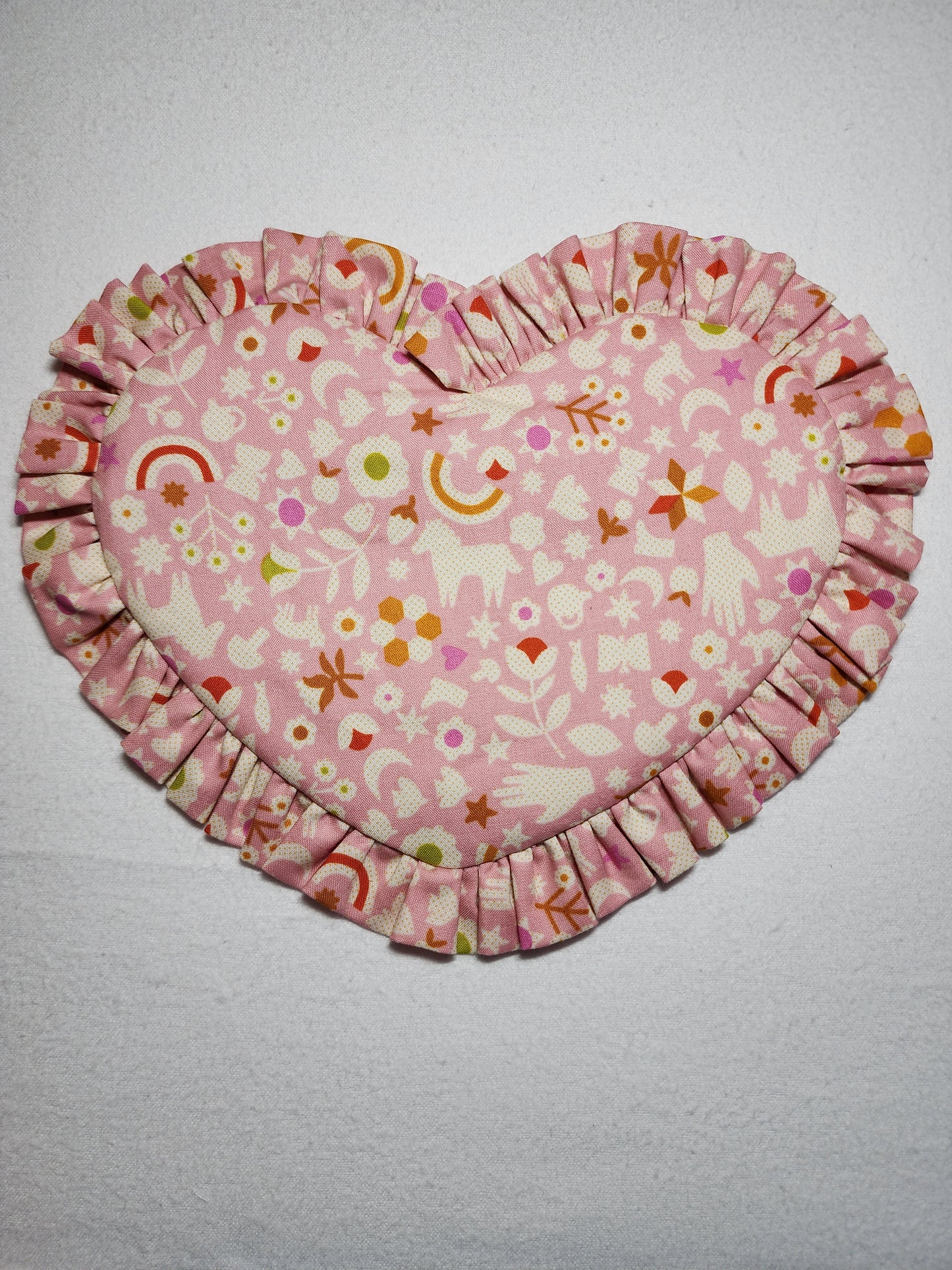 Ruffle Heart Zipper Pouch Sewing Pattern