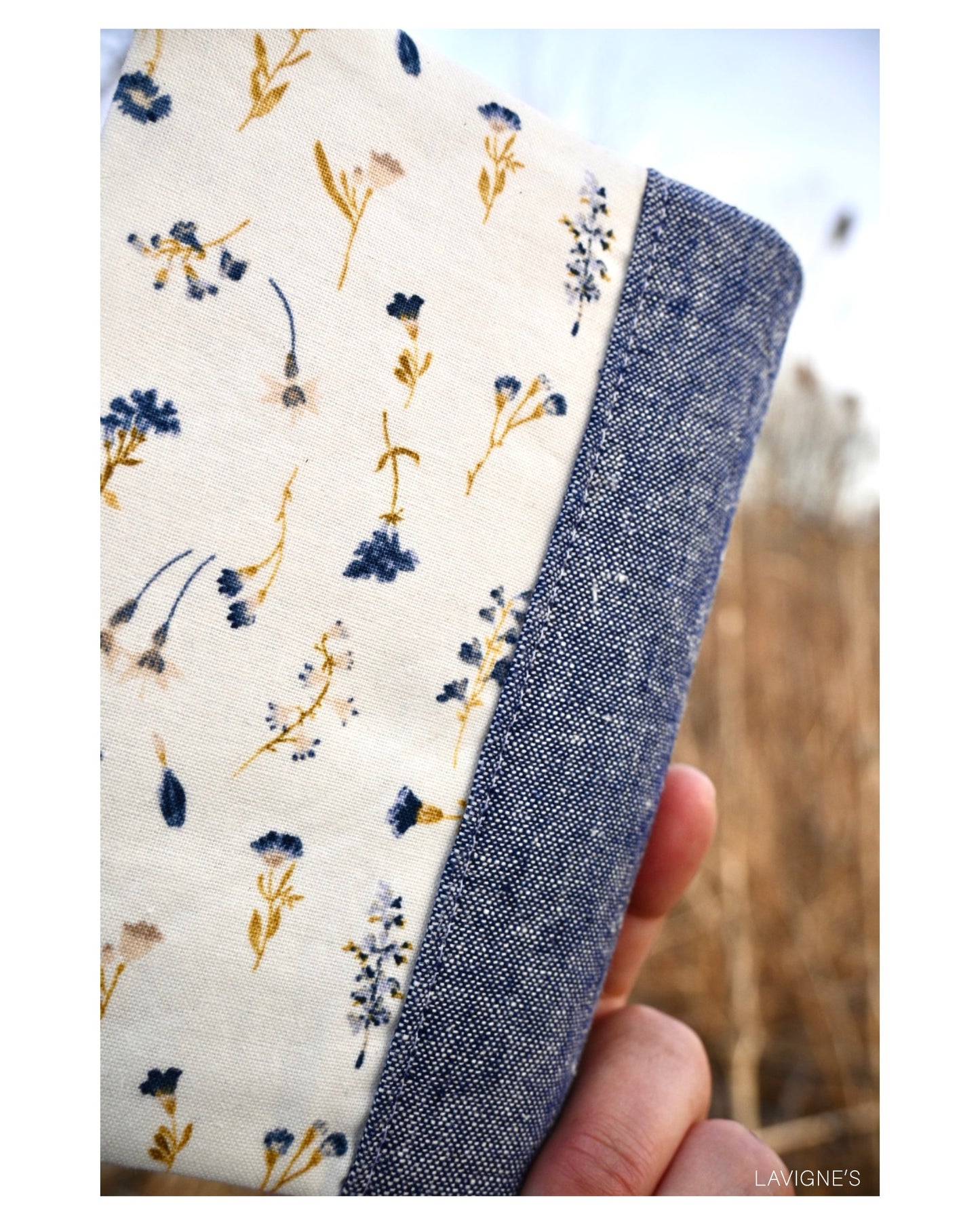 Anais Book Cover, 3 sizes and custom size, Beginner-friendly sewing pattern
