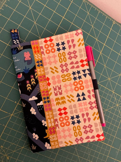 Anais Book Cover, 3 sizes and custom size, Beginner-friendly sewing pattern
